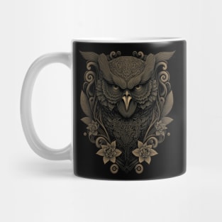 The owl is decorated with Javanese ornaments Mug